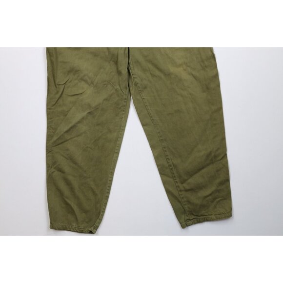 Vtg 80s 90s Streetwear Womens Large Distressed Military Style High Waist Pants - Picture 4 of 13